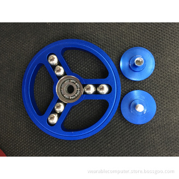 Hot selling toys for kids newest fidget hand spinner metal round wheel wind fidget spinner toys aluminum alloy finger gyro